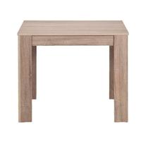 Leen Bakker - Eetkamertafel Sepp - Donker Eiken - 75x80x80 Cm - Spaanplaat - Bruin