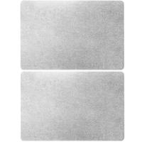 Home & Styling Luxe Tafel placemats Argenta - zilver - pvc - 43 x 28 cm