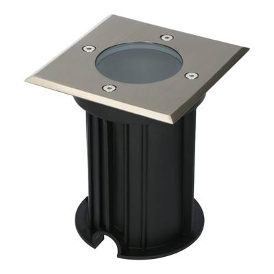 LED Grondspot vierkant buiten - Dimbaar - GU10 fitting - Tuinspot - Oprit - RVS - IP65 waterdicht