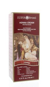 Henna haarverf creme copper