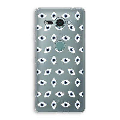 Eyes pattern: Sony Xperia XZ2 Compact Transparant Hoesje