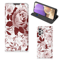 Bookcase Samsung Galaxy A32 5G Watercolor Flowers