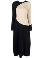 Tory Burch robe mi-longue à design colour block - Noir