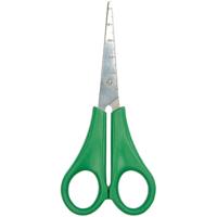 Linkshandige schaar met liniaal en spitse punt voor kids - Groen - Knutselen - Hobby