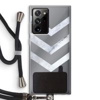Marmeren pijlen: Samsung Galaxy Note 20 Ultra / Note 20 Ultra 5G Transparant Hoesje met koord