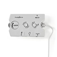 Nedis Audioswitch | Input: 2x 3,5 mm Male | Output: 3x 3,5 mm Female + 2,5 mm Female | 1 stuks - ASCR10020GY ASCR10020GY