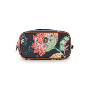 Cosmetic Bag Square Jambo Flower Blue Small