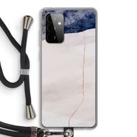 Stone White: Samsung Galaxy A72 5G Transparant Hoesje met koord