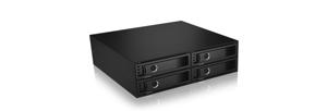 ICY BOX CY BOX IB-2242SSK Back Plane für 4x 2,5 SATA/SAS Festplatten/SSDs in 1x 5,25 S Bevestigingsframe voor 2,5 inch harde schijf