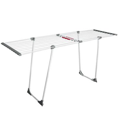 HI Wasrek/droogrek - wit - metaal - 111 x 55 x 5 cm - staand - wassen en drogen
