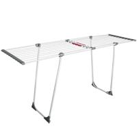 HI Wasrek/droogrek - wit - metaal - 111 x 55 x 5 cm - staand - wassen en drogen