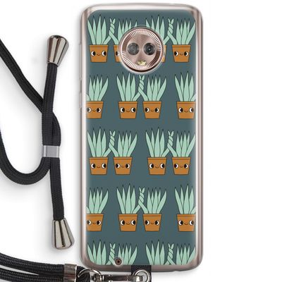 Sansevieria: Motorola Moto G6 Transparant Hoesje met koord