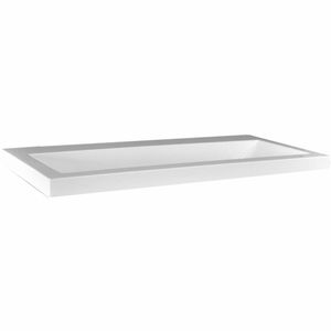 Wiesbaden wastafel 80 cmx36 cm zonder kraangat wit