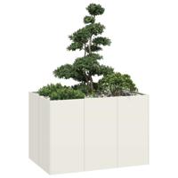 Plantenbak 120x80x80 cm staal wit