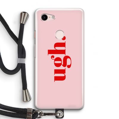 Ugh: Pixel 3 Transparant Hoesje met koord