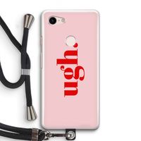 Ugh: Pixel 3 Transparant Hoesje met koord
