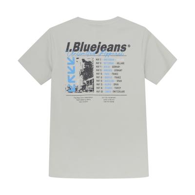 T-Shirt Badge and Backprint Dawn Blue
