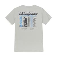 T-Shirt Badge and Backprint Dawn Blue