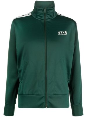 Golden Goose veste de sport à logo imprimé - Vert