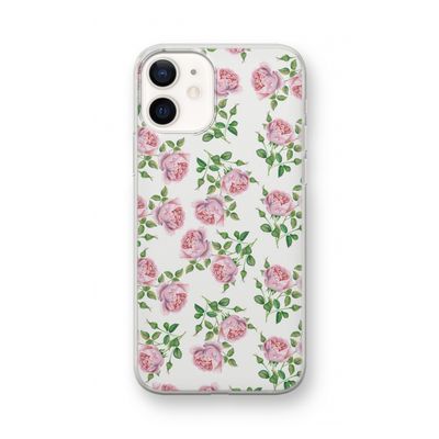 Kleine roosjes: iPhone 12 mini Transparant Hoesje
