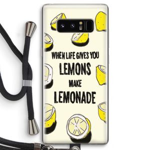 Lemonade: Samsung Galaxy Note 8 Transparant Hoesje met koord