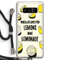 Lemonade: Samsung Galaxy Note 8 Transparant Hoesje met koord