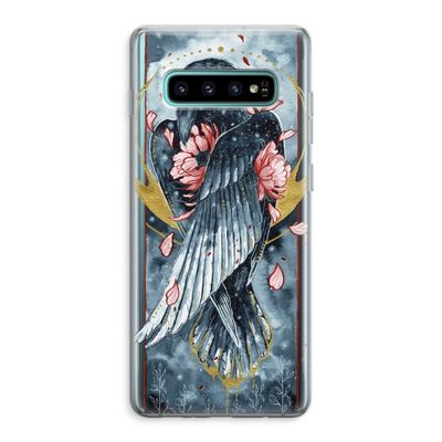 Golden Raven: Samsung Galaxy S10 Plus Transparant Hoesje