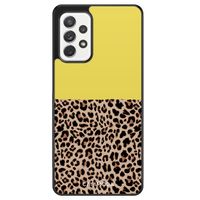 Samsung Galaxy A72 hoesje - Luipaard geel