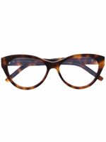 Saint Laurent Eyewear lunettes de vue à monture papillon - Marron