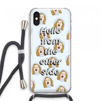Hello: iPhone XS Max Transparant Hoesje met koord