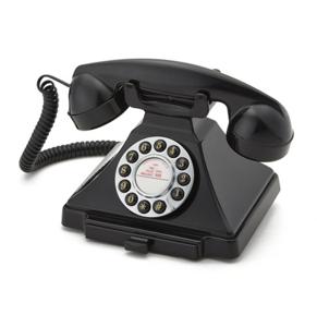 GPO Drukknoppen Bakeliet &apos;20 Ontwerp Telefoon Zwart