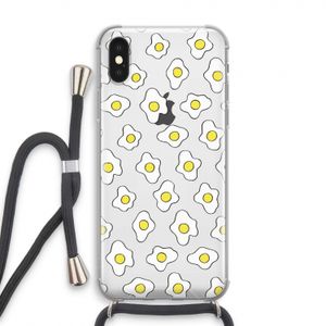 Spiegeleitjes: iPhone XS Transparant Hoesje met koord