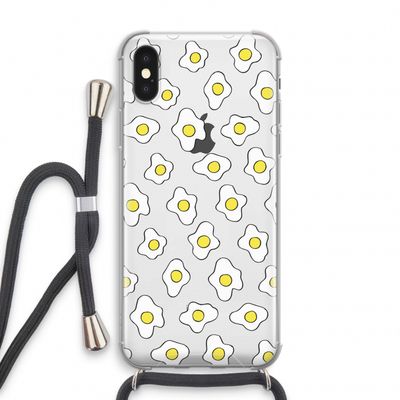 Spiegeleitjes: iPhone XS Transparant Hoesje met koord