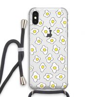 Spiegeleitjes: iPhone XS Transparant Hoesje met koord