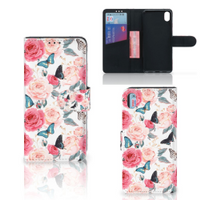 Xiaomi Redmi 7A Hoesje Butterfly Roses - thumbnail