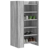 Schoenenkast 52x37,5x100 cm bewerkt hout grijs sonoma eiken