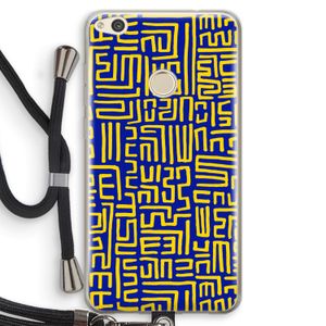 Majorelle Blue Print: Huawei Ascend P8 Lite (2017) Transparant Hoesje met koord