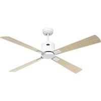 CasaFan ECO NEO III 132 WE-AH/BU WiFi Flügel Ahorn/Buche Plafondventilator 27 W (Ø x h) 132 cm x 360 mm Wit Met afstandsbediening, Timer, Met wintermodus,