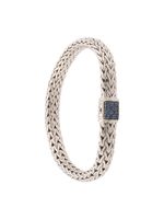 John Hardy bracelet Classic Chain 7.5 mm pavé de saphirs - Argent