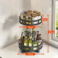 SpiceTurn Pro - 360° Draaiend Kruidenrek Organizer voor Keuken