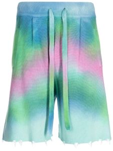 Laneus chaussettes nervurées à motif tie-dye - Multicolore