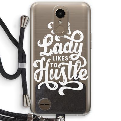 Hustle Lady: LG K10 (2017) Transparant Hoesje met koord