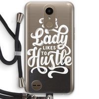 Hustle Lady: LG K10 (2017) Transparant Hoesje met koord