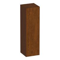 Brauer Inspire - Hoge Kast - 120 cm - 1 Deur - Greeploos - Linksdraaiend - Lamellen Eiken Bruin