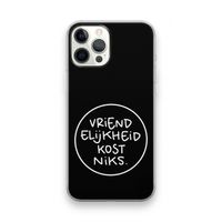 Vriendelijkheid: iPhone 12 Pro Max Transparant Hoesje