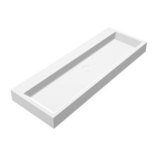 Wastafel Best Design Opera-120 Just Solid 120x50x11 cm Mat Wit