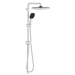 GROHE Vitalio Comfort 250 QuickFix Regendoucheset - hoofddouche - 25cm - vierkante handdouche - 2 straalsoorten - zonder omstelkraan - chroom 26698001