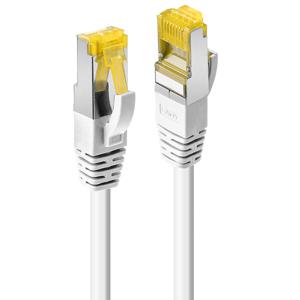 LINDY 47320 RJ45 Netwerkkabel, patchkabel CAT 6a (losse kabel CAT 7) S/FTP 0.30 m Wit Snagless 1 stuk(s)