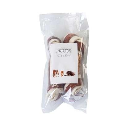 PETSTYLE LIVING GEKNOOPT BOT MULTICOLOR MET KIP