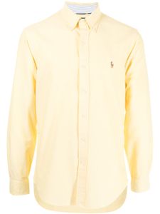 Polo Ralph Lauren chemise à broderie Polo Pony - Jaune